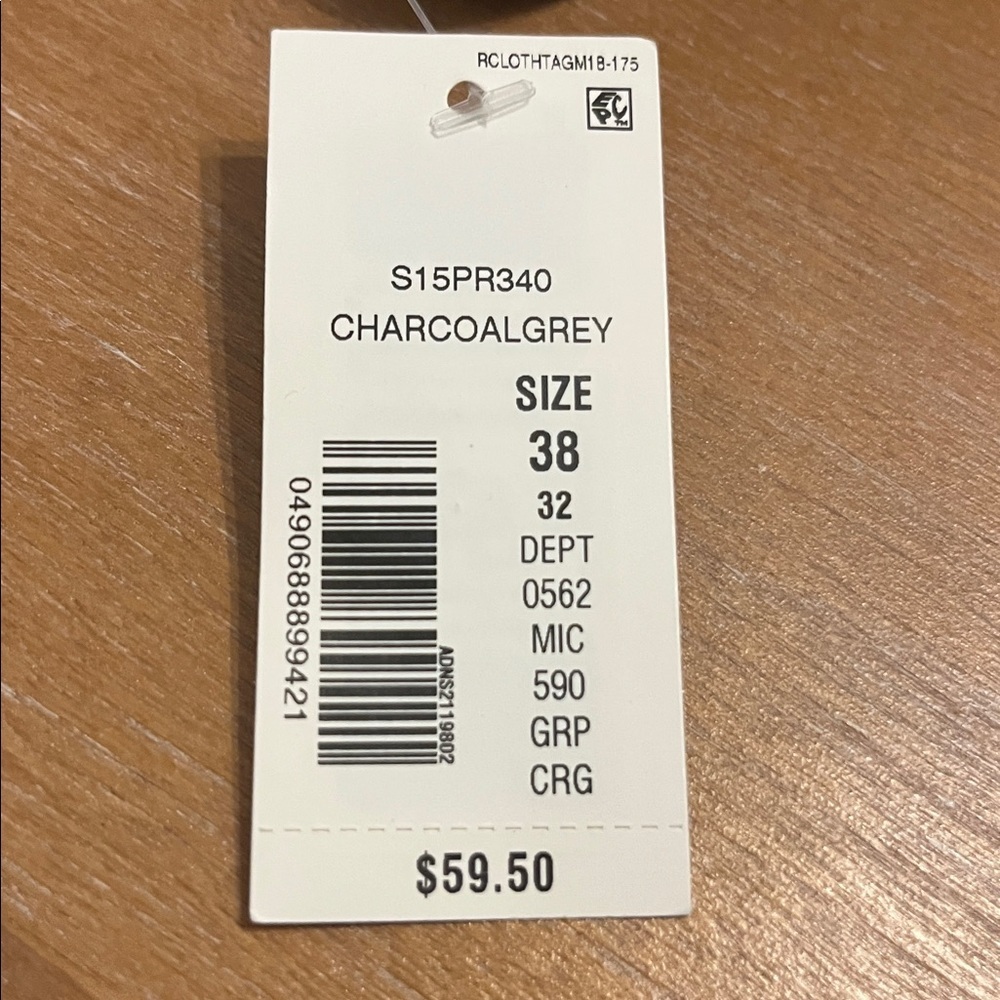 Roundtree & Yorke Cargo Pants Mens 38x32 Grey  Core Comfort Waistband Casual NEW - Picture 13 of 13